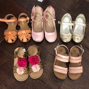 6 pairs of Size 10 girls shoes for only $25!